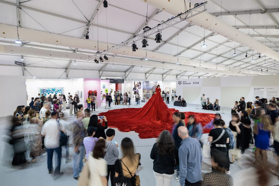 View of an installation at Art Basel in Hong Kong.